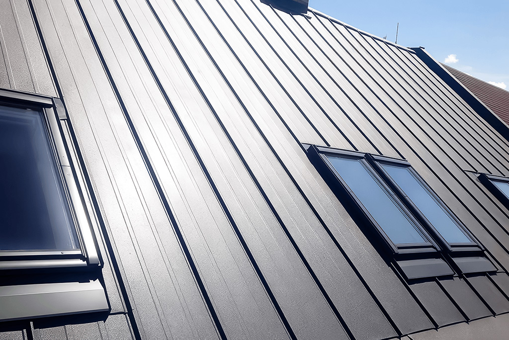 Acoperiș din tablă click BELPROFILE, Stripes BigStone RAL 7016 (gri antracit)
